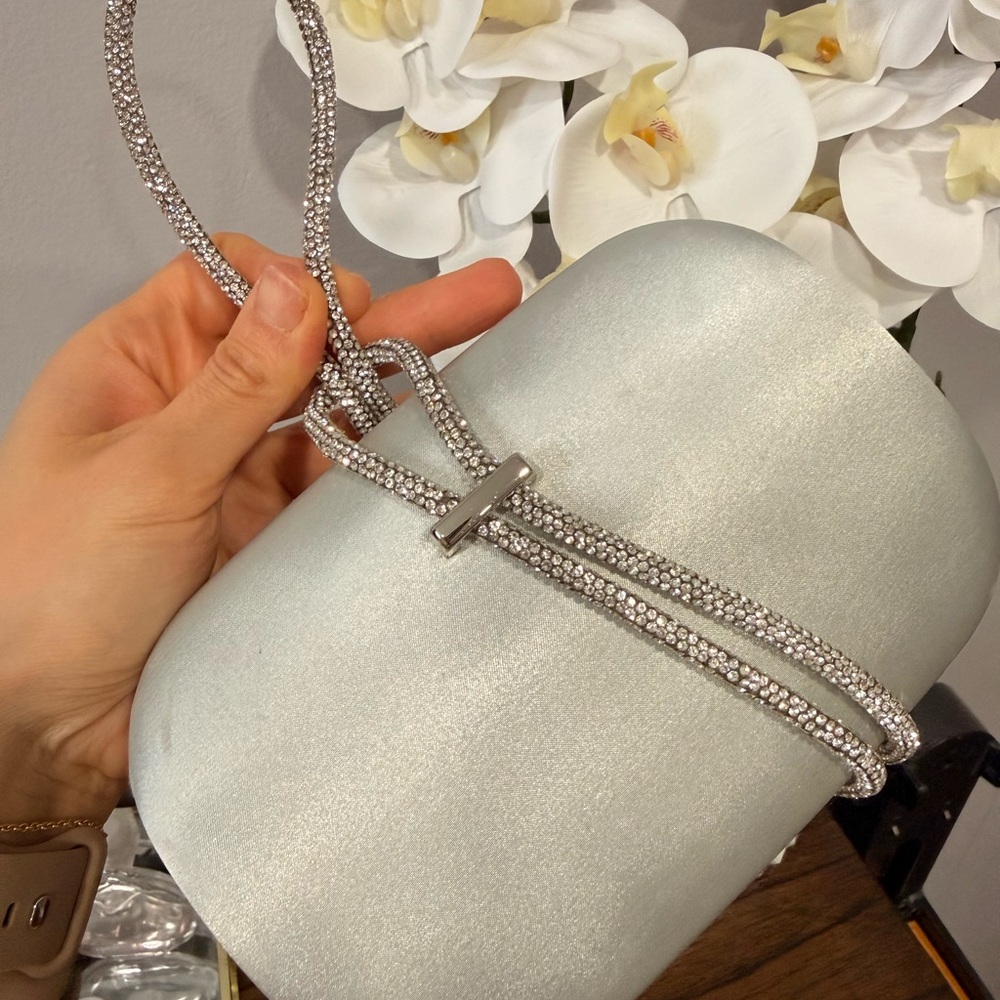 Beautiful Womens Silver Clutch/Handbag